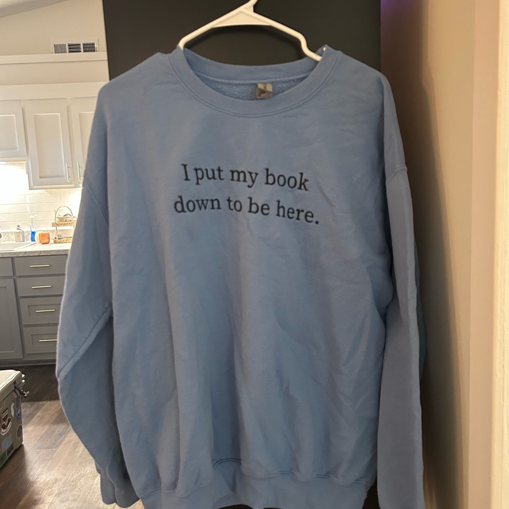 Blue Graphic Men's Sweater